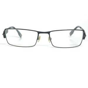 EVATIK 9032 col141 Black Metal Rectangular Eyeglasses Frame 56 18 145 21106